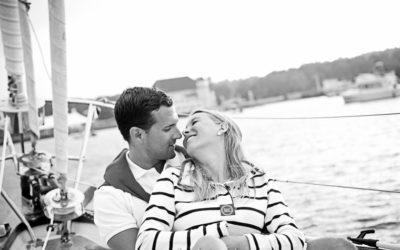 Sailing Engagement Portrait