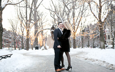 Snowy Engagement Session