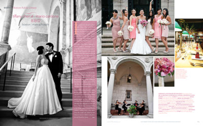 Boston Public Library . Southern New England Wedding Destinations Magazine . Tiffany & Mario