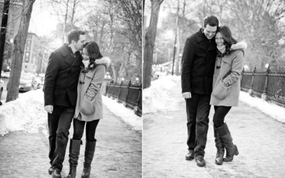 Snowy Engagement Session . Boston, MA . Part 2